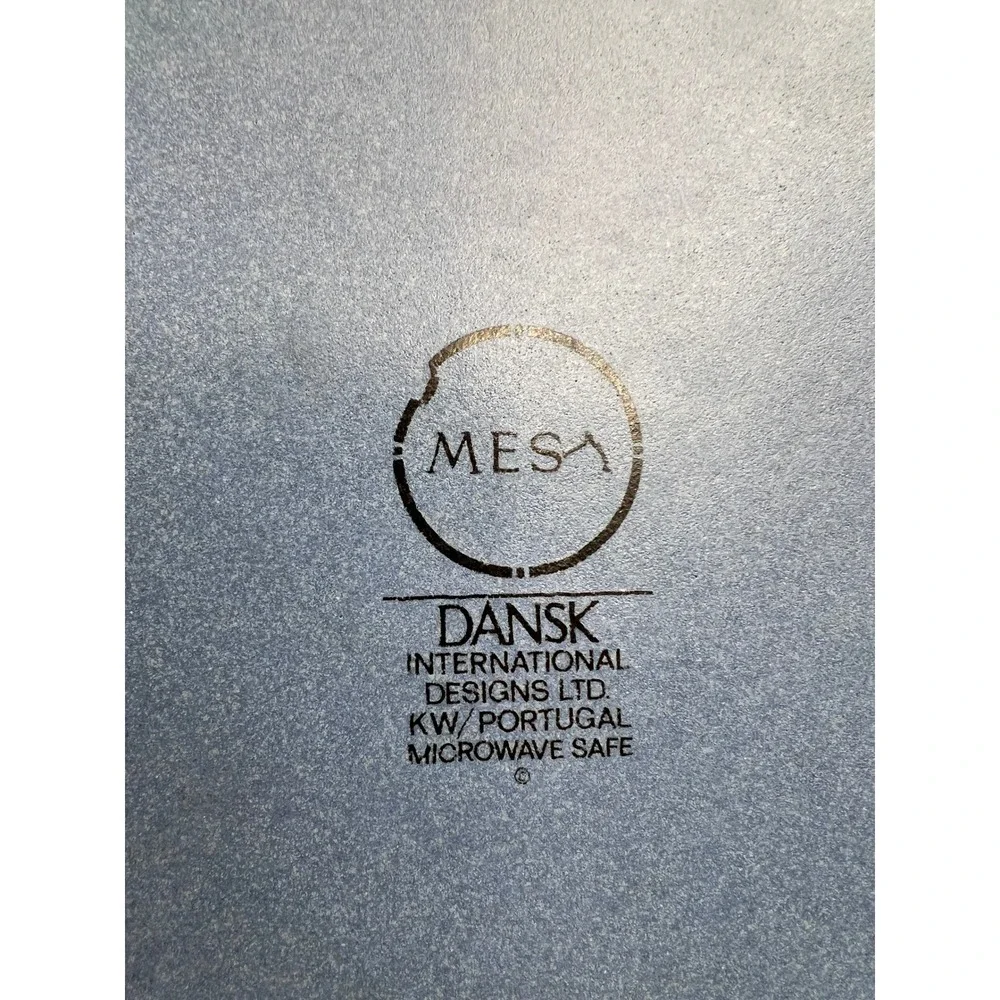 Dansk Mesa Sky Blue Stoneware Round Baker Casserole Dish Portugal 8.5 inch